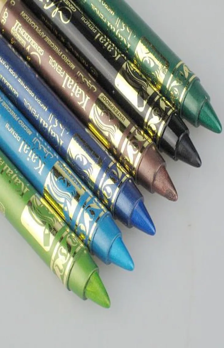 12pcslot 6 colors Waterproof Long Lasting Eyeshadow Pencil Emerald Micre Precise Application Easy to Wear P110144163852