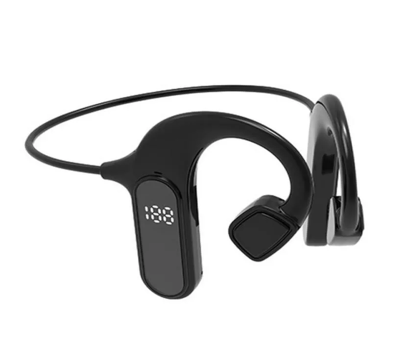 VG09 Écouteurs à conduction osseuse Écouteurs sans fil Bluetooth Écouteurs stéréo Sports de plein air Casque numérique étanche avec Mic5899143