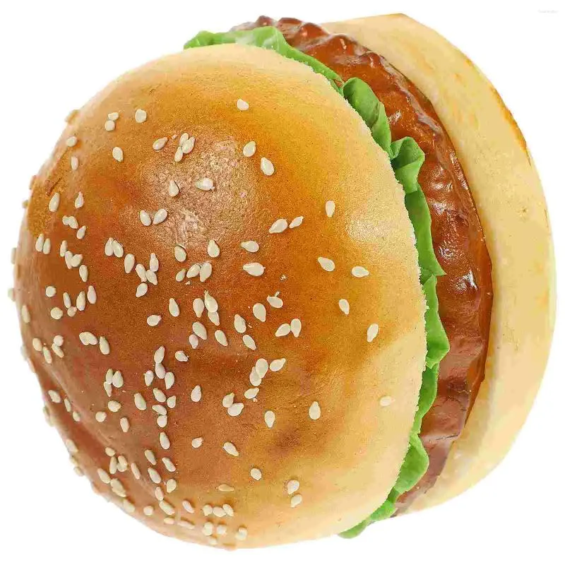 Decorazione per feste Simulato Modello di hamburger Puntello artificiale Cibo Pografia Ristorante Hamburger finti Torta giocattolo