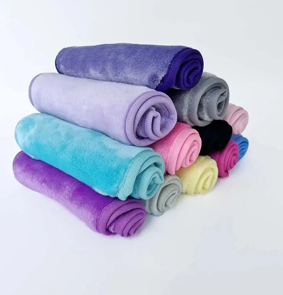 Towel 18X40Cm Makeup Reusable Microfiber Women Facial Cloth Magic Face Skin Cleaning Wash Towels Home Textiles Drop Delivery Garden i1024