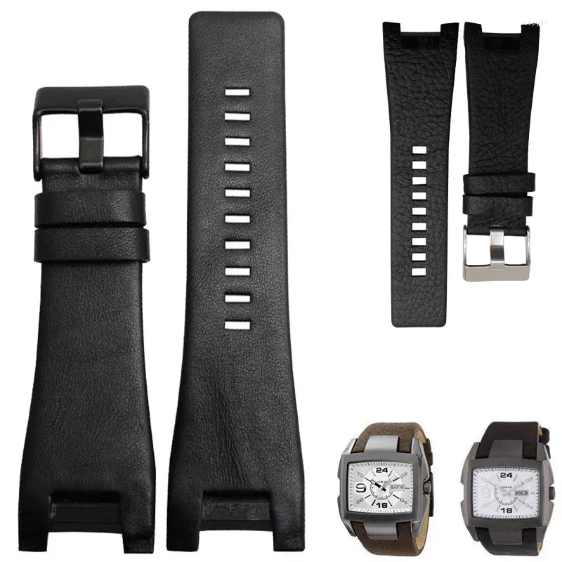 Watch Bands Premium-Grade Genuine Leather Watchband For Strap DZ1273 DZ1216 DZ4246 DZ4247 DZ287 Straps 32 18mm Men Bracelet