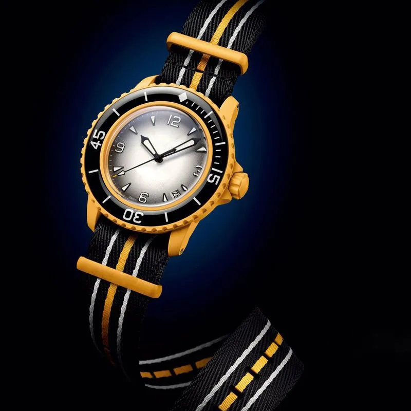 セラミックサザンオーシャンインド洋のリストメンのための自動クォーツセラミックウォッチ42mm豪華なファッション腕時計ラウンドウォッチ