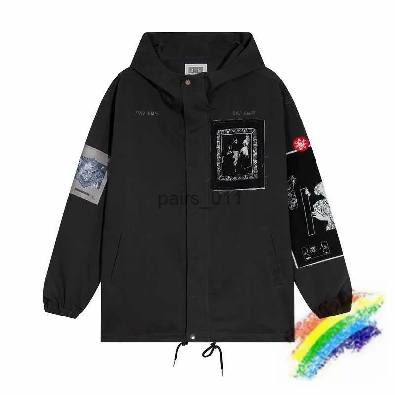 Vestes CAVEMPT CE Vintage Hommes Femmes 1 1 Meilleure Qualité À Capuche Multi Patch Zip Manteau Cav Empt Manteaux YQ231025