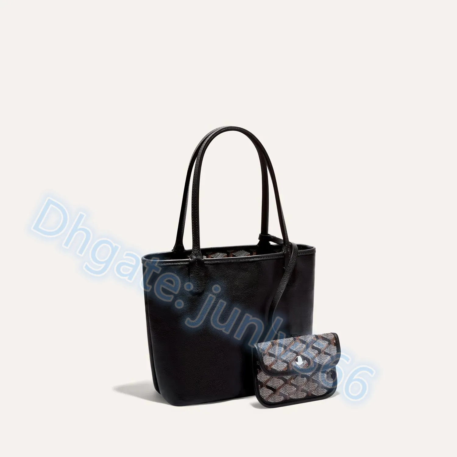 Luxury Designer Genuine Leather Mini Weekend Small Black Tote Bag ...