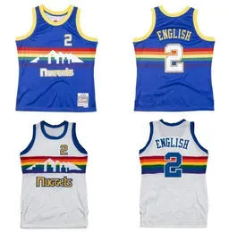 Stitched Alex English Basketball jerseys  1991-92 S-6XL Men Women kids retro jersey