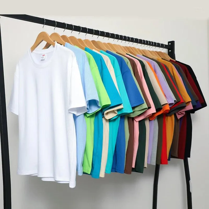 Men's T Shirts -Youth Cotton Harajuku Graphic Solid White Classical Tee Korean Fashions Streetwear Vintage O-Neck Tops