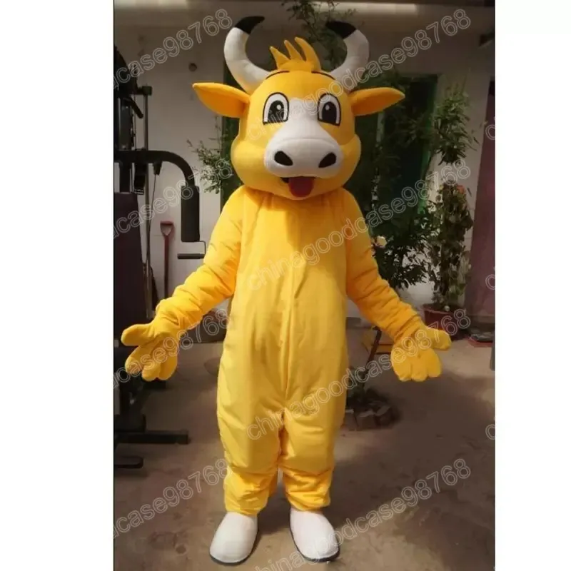 Cow Mascot Costume Unisex Adult Cotton Broadcloth Full Sleeve Cartoon ...