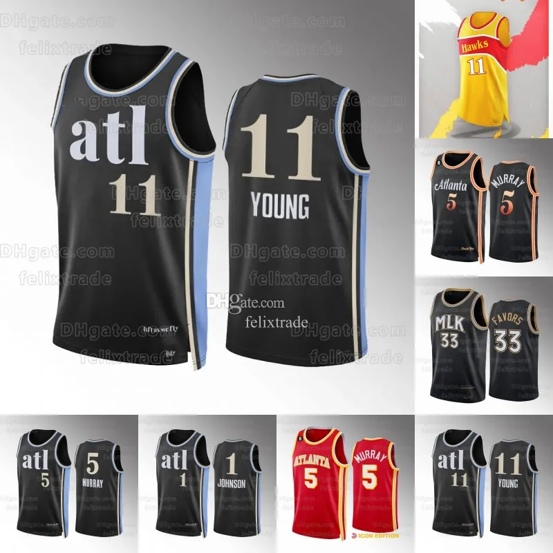 2023-24 City Edition Basketball Jersey Luka Doncic Trae Young Jerseys Atlantas Dirk Nowitzki Dejounte Murray Maverick Miles Norris Reverse Retro Hawks Jersey