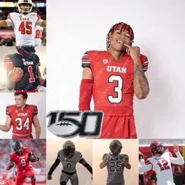 NCAA Utah Utes Football Jersey Aaron Lowe Brant Kuithe Vonte Davis Nick Ford Devin Kaufusi Cameron Rising Keegan Markgraf Clark Phillips III Mika Tafua Nephi Sewell