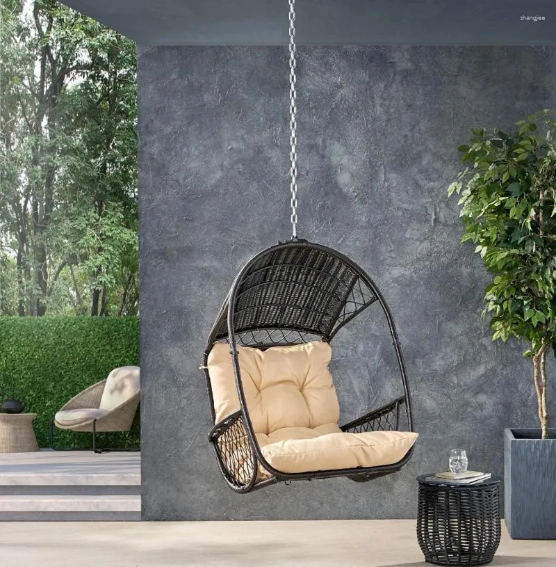 8 Foot Chain Wicker Hanging Couch Outdoor For Outdoor Indoor Camping Brown Tan No Stand From Zhangjiee 2 802.47 DHgate.Com