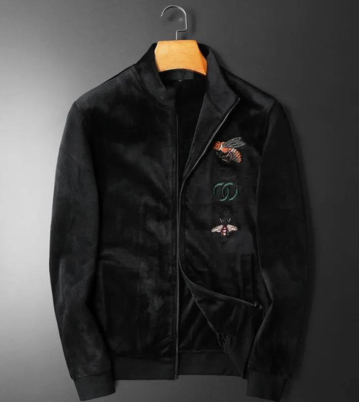 Euro Fashion Brand Winter Verdicktes Fleece Casual Sports Set Zwei bestickte Pullover für Herren_voghion.com