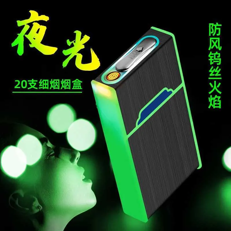 Lighters Hot Sprzedawanie nowych dużych pojemności 20 sztyftów Ultra-cienkie patyki USB, grube świetliste doładowanie papierosów