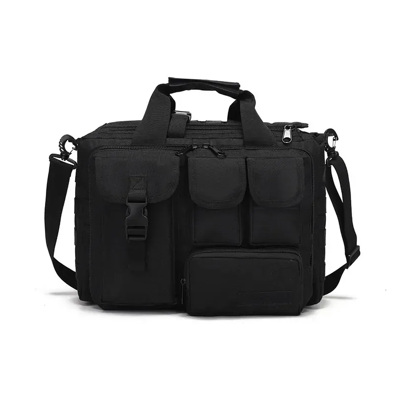 Utomhuspåsar Portable Tactical Messenger Bag Big Capacity Laptop Shoulder Camping vandring Bandbag 231024