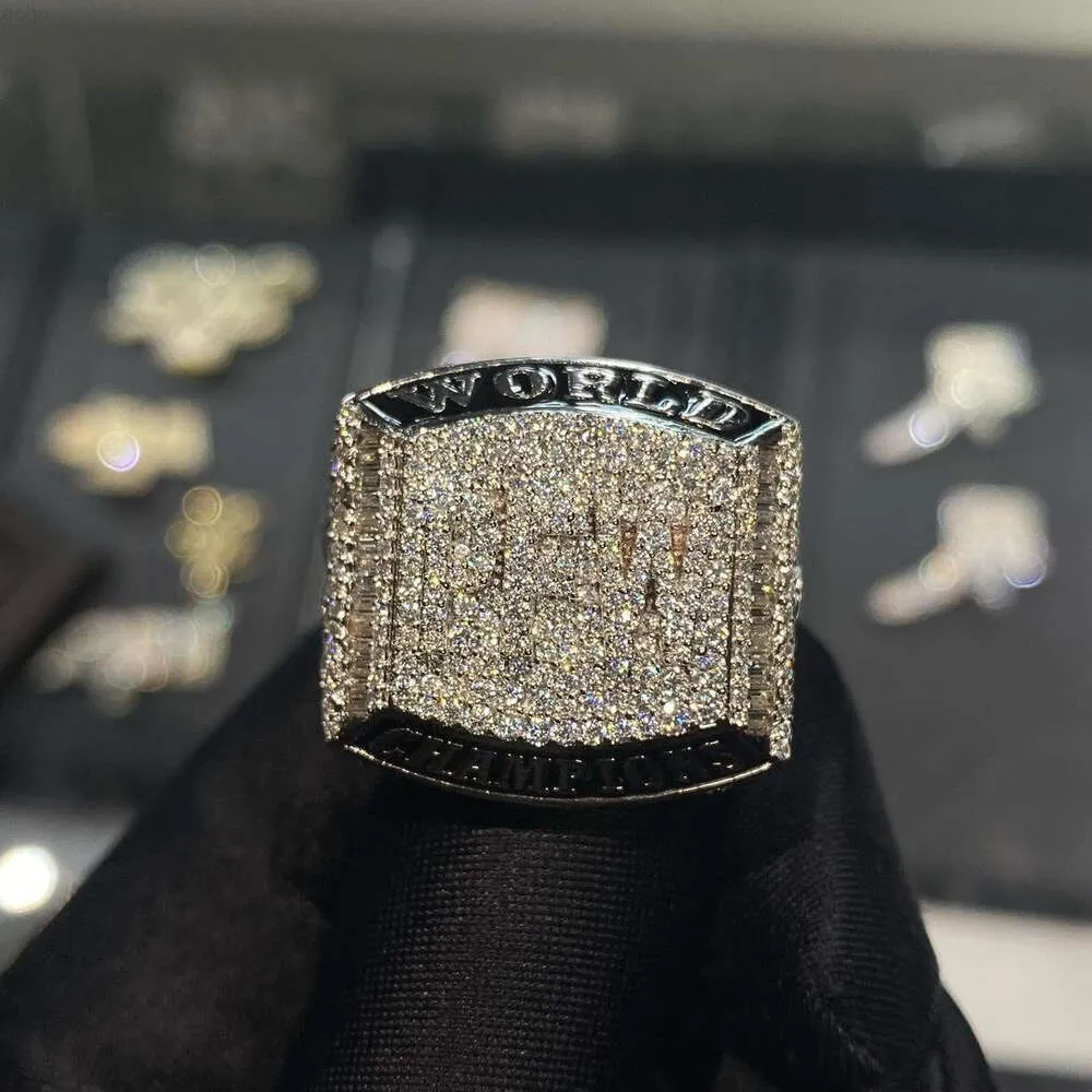 Punk hip hop moissanite personalizado campeão anel basquete fãs de esportes de luxo para homens vintage comemorativo jóias presente