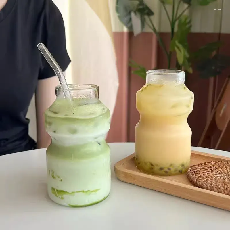 Vinglas med kreativa bakterier glas kopp kaffe värmebeständig mjölk juice te vatten dryck isad amerikansk mugg