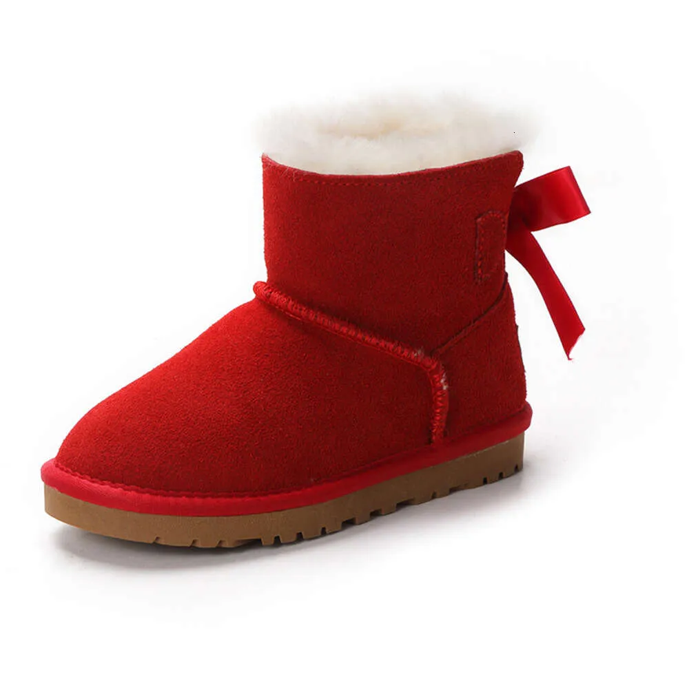 2023 Merk Kinderen Laarzen Kinderen Jongens Meisjes Mini snowboot Winter Warm Peuter kinderen Pluche Schoenen maat EU22-35 311