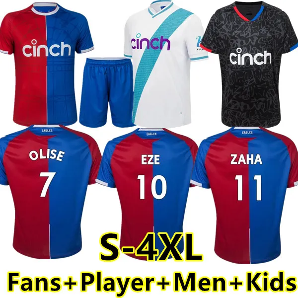 S-4XL 23 24 Crystal Olise Soccer Jerseys PALACE ZAHA EZE J.AYEW Maillots de pied BENTEKE MILIVOJEVIC MATETA ANDERSEN GALLAGHER FASN Player Football Shirt Kit