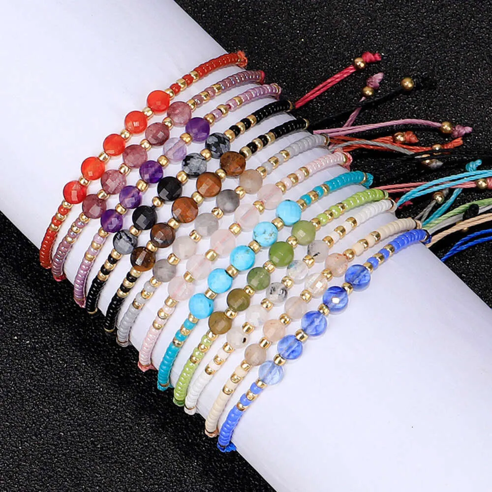 12pcs Minimalist Colorful Beaded Bracelet Boho Style Crafted Small Beads  Design | eBay
