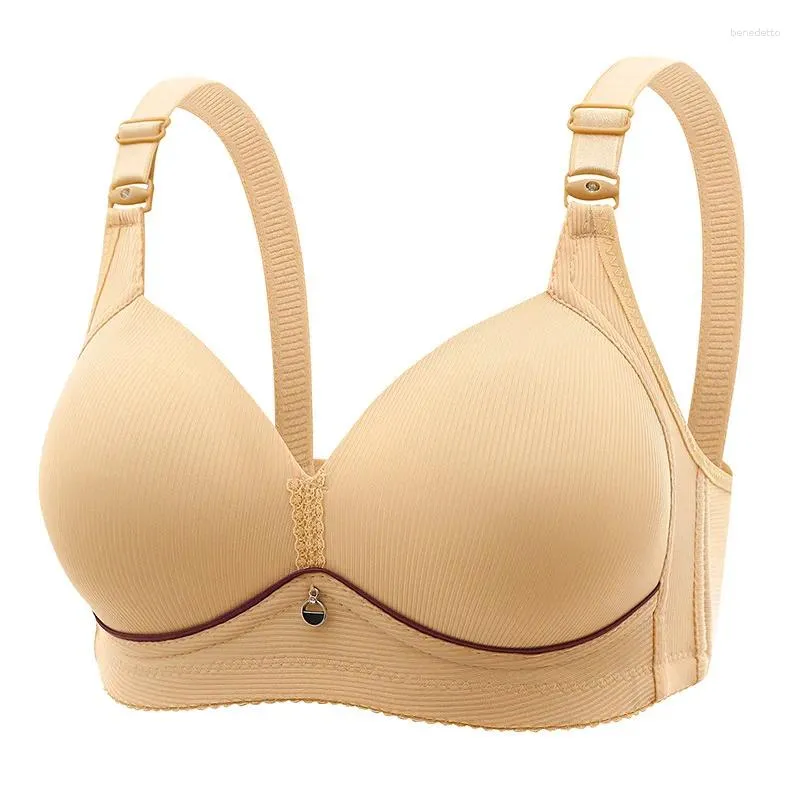 Solid Color Bralette Underwire Crop Top For Women Push Up Wireless Lingerie  In B/C Solid Color, Middle Aged 36 44 From Benedetto, $9.31