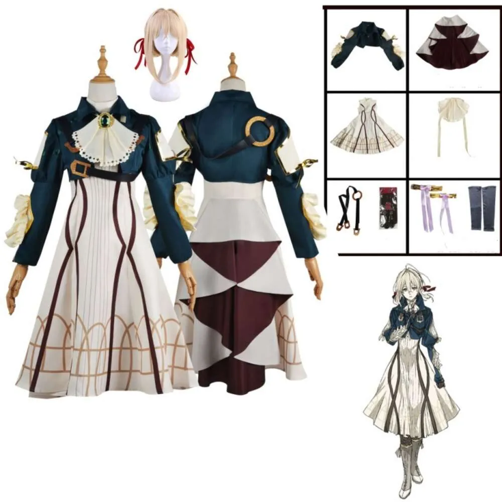 cosplay Anime Violet Evergarden Cosplay Costume High Quality Princess Maid Dress Halloween Carnival Prom Skirt for Womancosplay