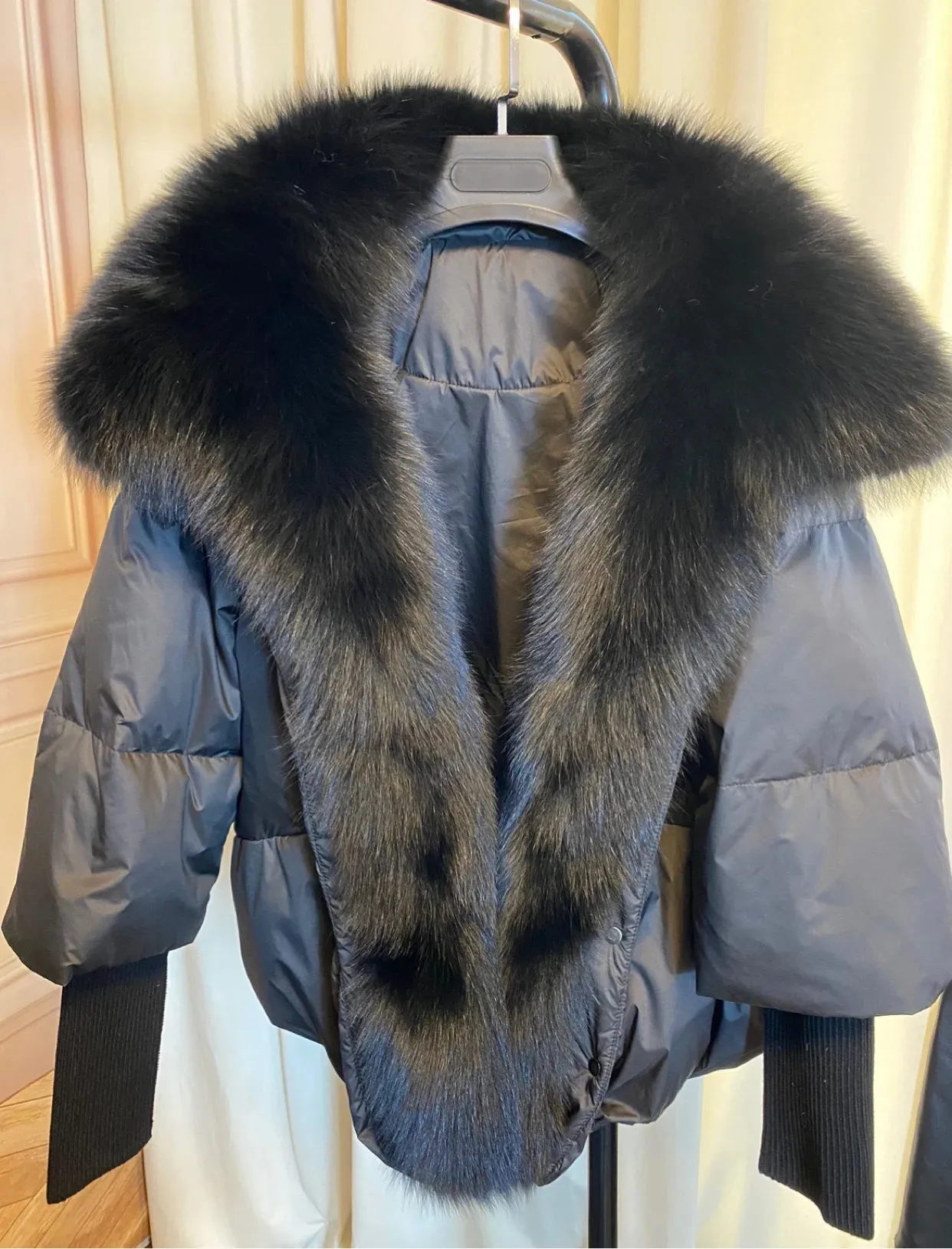 Womens Fur Faux Autumn and Winter Goose Down Jacket Warm Women Coat Overized Real Collar Thick Luxury Fashion Outerwear 231023