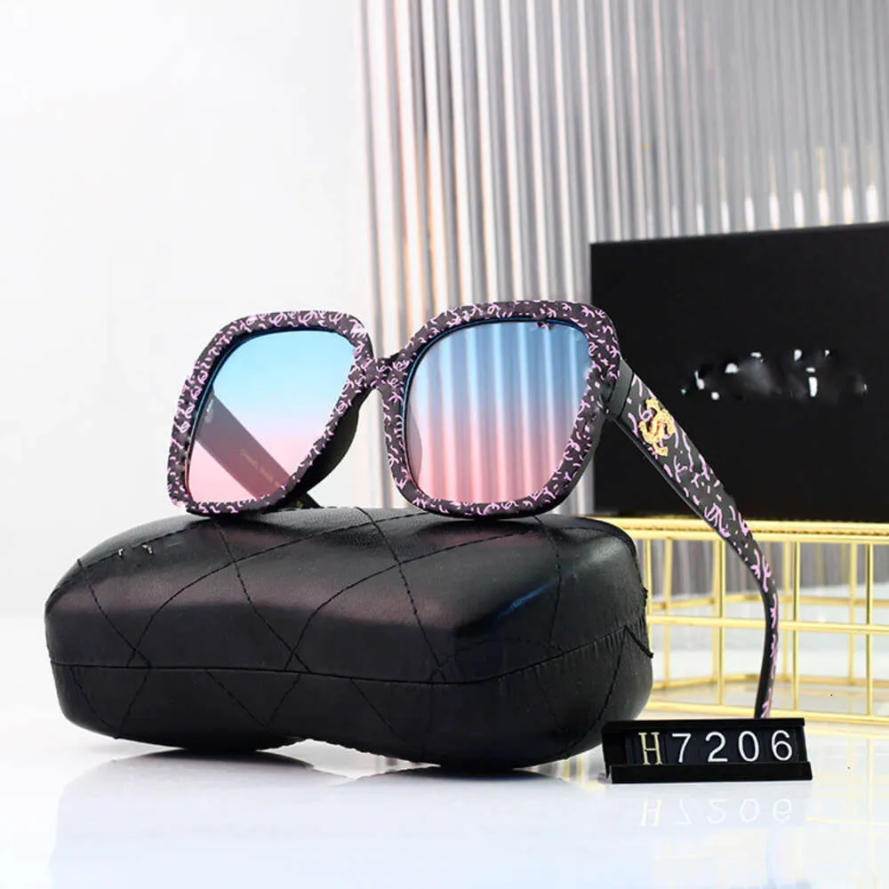 Desginer S New Style Square Glasses Sunshade Uv Resistant Womens Popular Tiktok Ins Same Channel Sunglasses 434