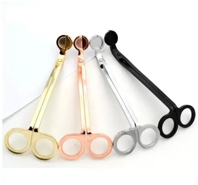 Scissors Stainless Steel Snuffers Candle Wick Trimmer Rose Gold Cutter Wick Oil Lamp Trim scissor American