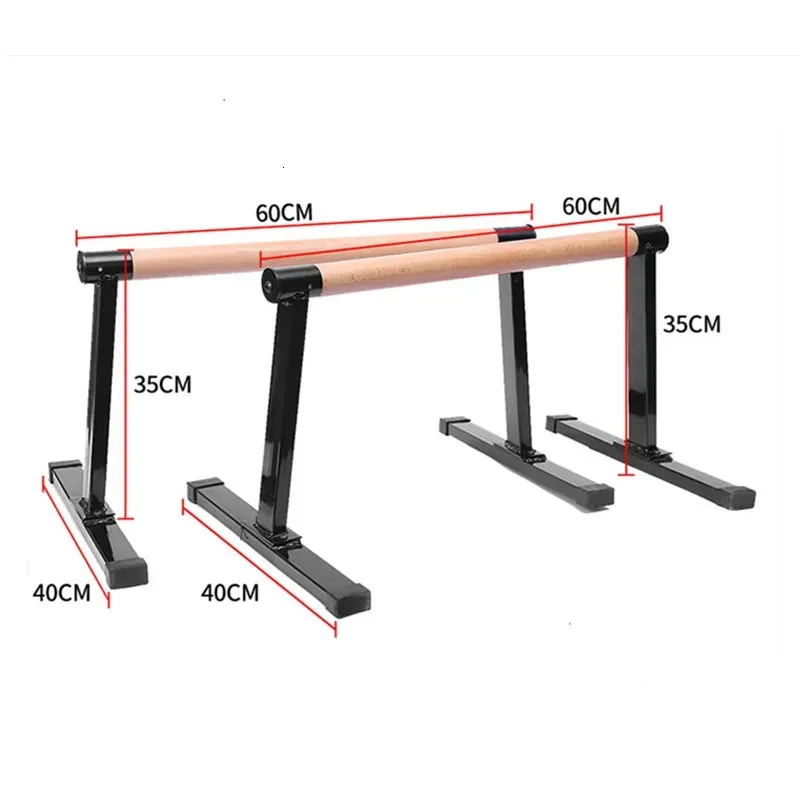 Sit Up Benches Fitness Parallel Bars Trästål Push Up Handstand Antiskid Bracket Rack Vikt Muskelträningsgrepp Handtagningsutrustning 231025