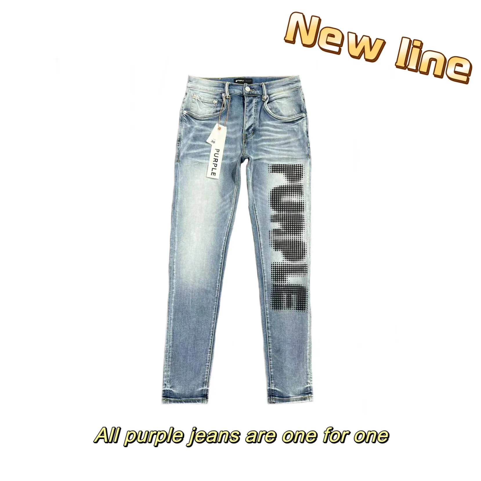 Paarse Ksubi Jeans designer Jeans Mode Exclusieve juiste versie Merk Elastisch Casual Lange Heren Zomer Nieuwe Stijl