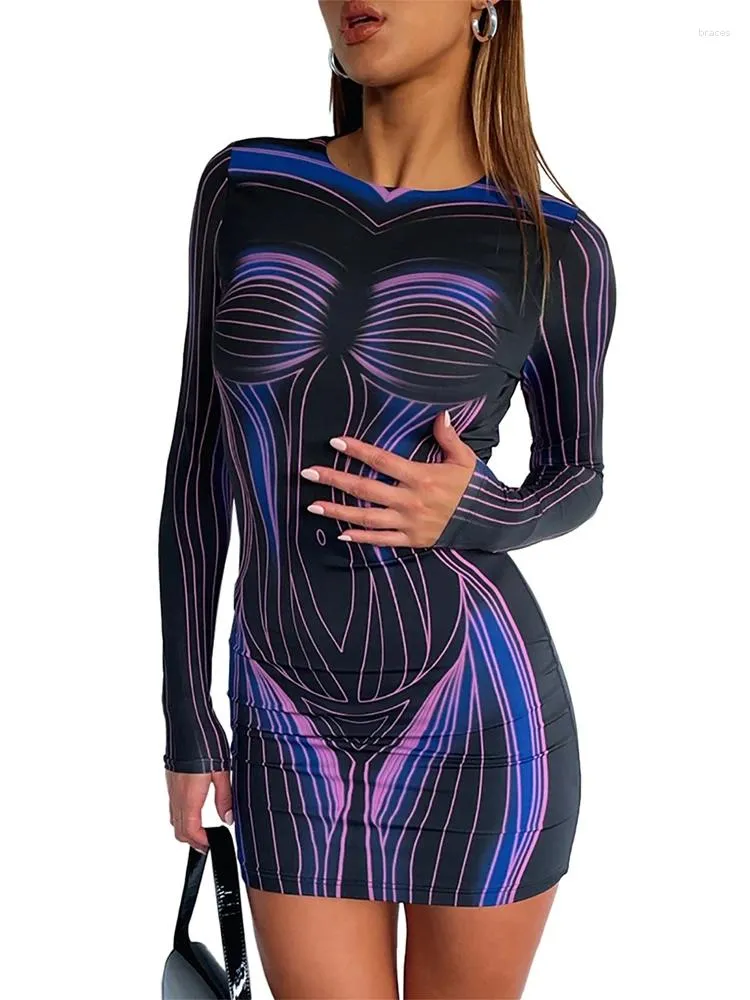 slim fit dress slacks Women's Floral Printed Bodyfit Bodycon Summer Dress for Women Blue / L main image 0