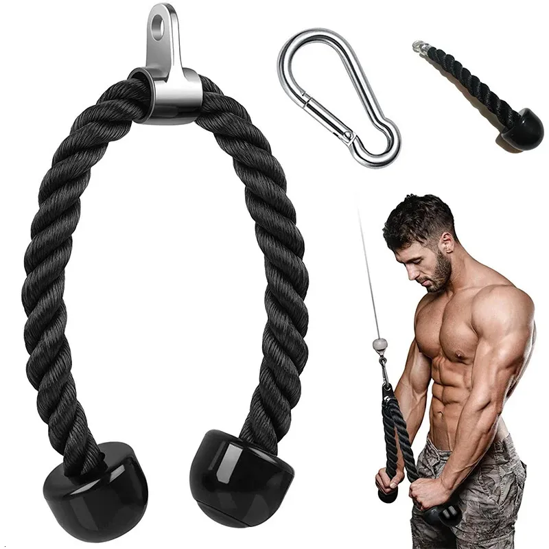 Bandes de résistance Triceps Rope Push Pull Down Cord pour l'exercice de musculation Gym entraînement à la maison ou utilisation d'équipement corporel de fitness 231024