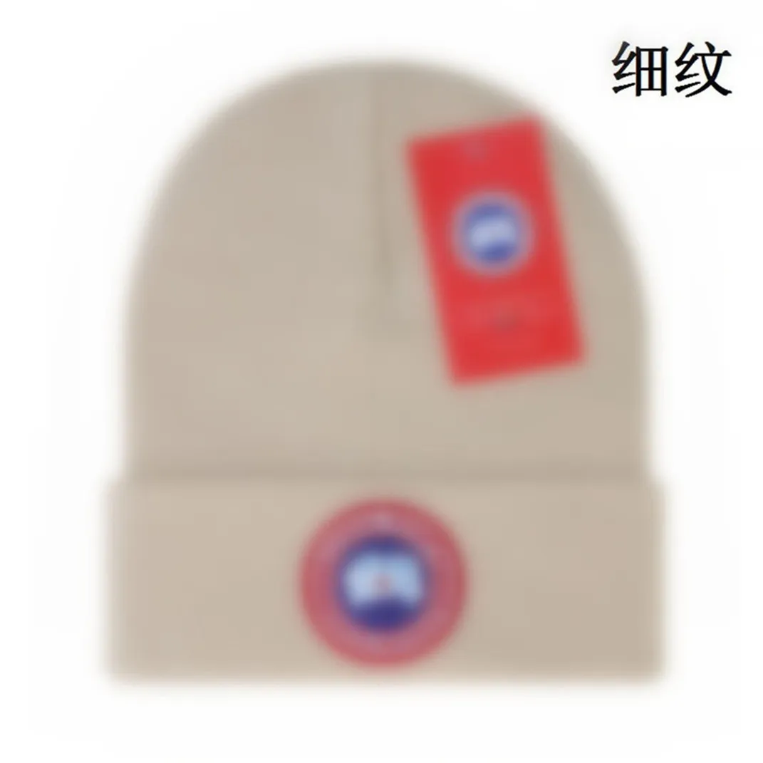 Nouveau Canada hiver tricoté chapeau de luxe bonnet printemps automne unisexe brodé logo laine d'oie hommes femmes chapeaux S-11