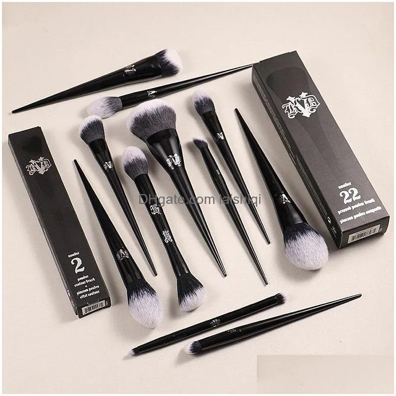 kat von d makeup brushes powder foundation blush make up brushes eyeshadow brush with retail box makeup tools