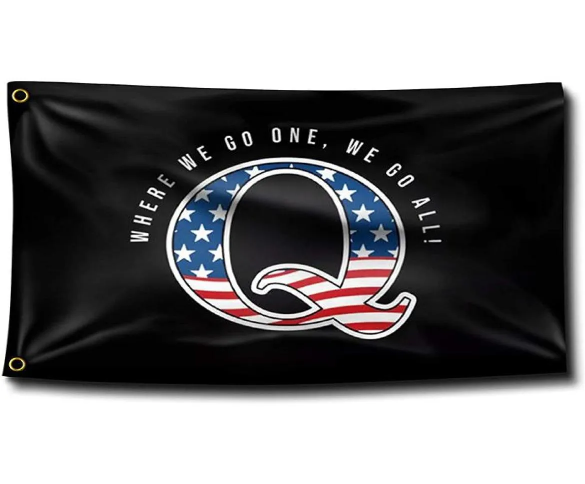 3x5ft Custom Qanon Flags Cheap Poleyster Fabric National Advertising 100D Fabric Digital Printed4931631