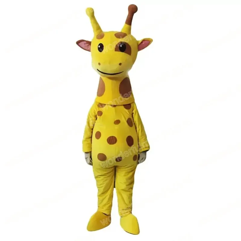 2024 Performance Giraffa Costumi mascotte Carnevale Regali di Hallowen Adulti unisex Giochi di fantasia Vestito per le vacanze Vestito per pubblicità esterna