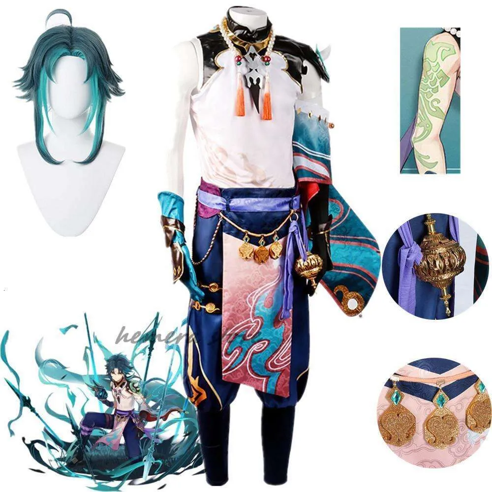 Cosplay Anime Genshin Impact Xiao Costume Cosplay Carnevale Halloween Party Abbigliamento Outfit Set di giochi Uniforme Cos Suit