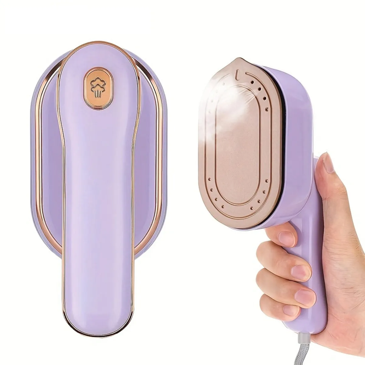 Portable Iron Steamer for Clothes Compact Travel Size Mini Steamer 180F oldable Small Iron 980W Handheld Steamer Support Dry and Wet Ironing