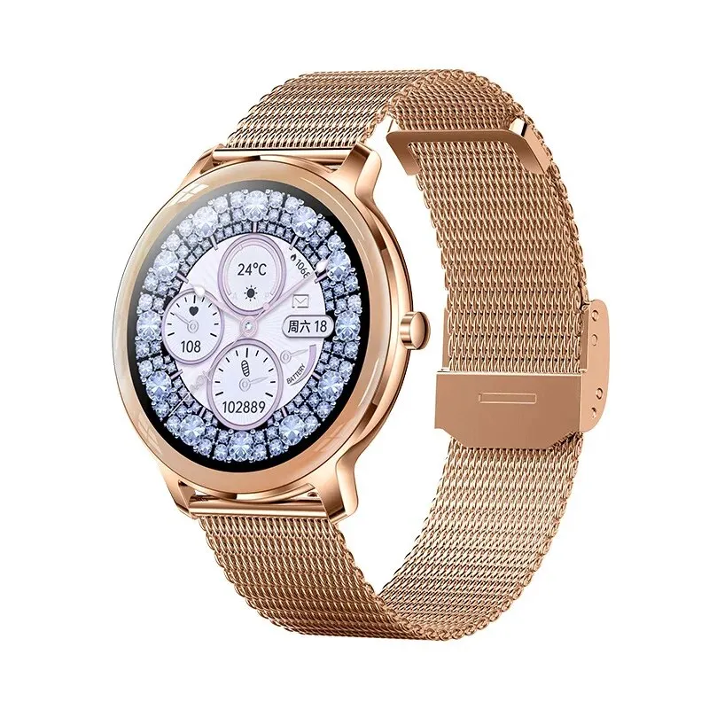 Nuovo R18Pro Super Slim Smart Watch da donna Full Touch Screen Monitor della frequenza cardiaca Smartwatch della pressione sanguigna per Android IOS