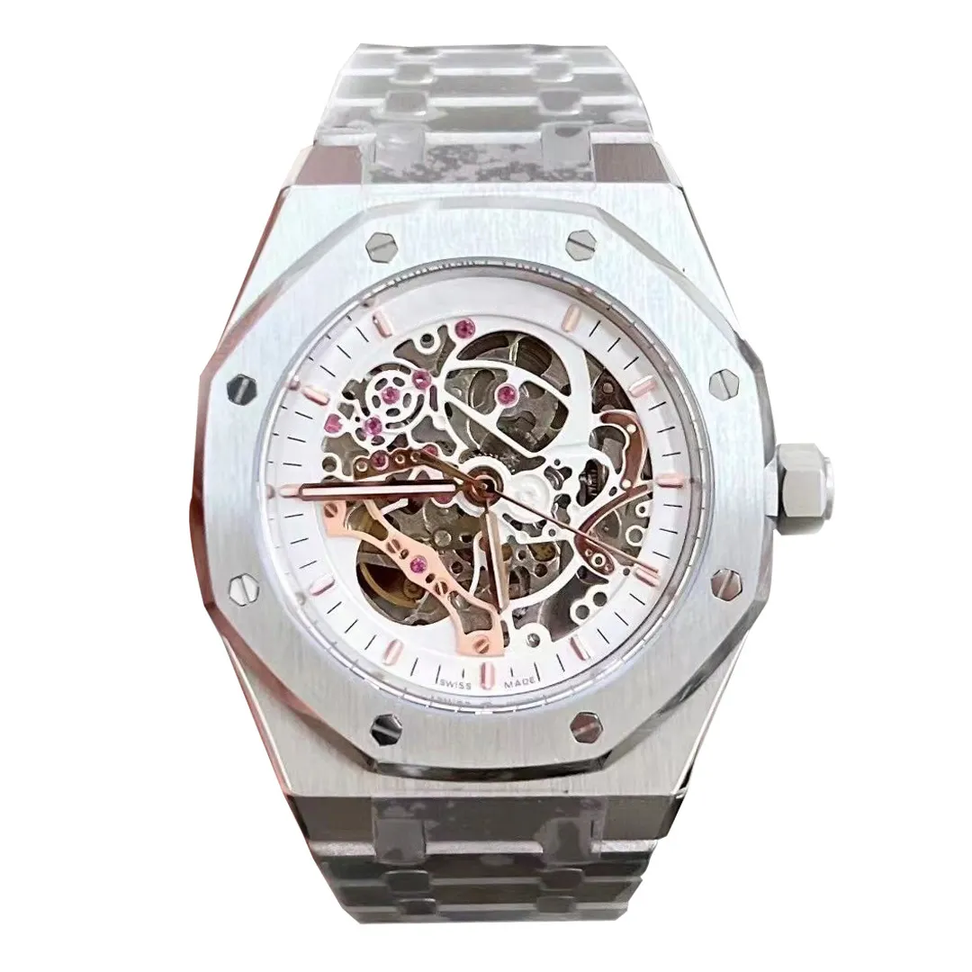 Men's Watch Automatic Mechanical Watch Hollow Movement Stainless Steel Material Top Designer Men's Watch Waterproof