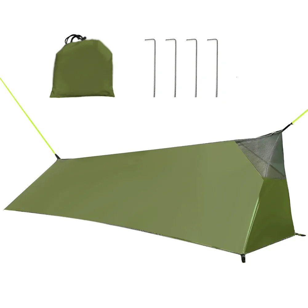 Tentes et abris 1pc tente de camping ultralégère PU3000 imperméable été personne seule maille évents intérieurs filet pour randonnée pêche jardin outils de plein air 231024