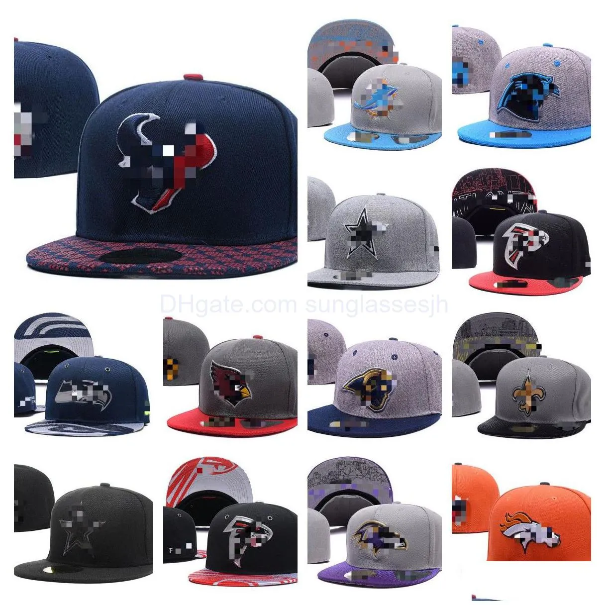 designer hats fashion all team baseball snapbacks fitted letter caps wholesale sports outdoor embroidery cotton flat full closed hat mix order for base ball
