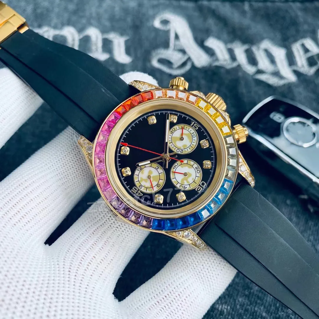 Golden Mechanical Watch Womens Mens Watch Designer Watch Business Fashion Sports Watch Rostfritt stål Rummiband Vintage Luxury Designer Watch