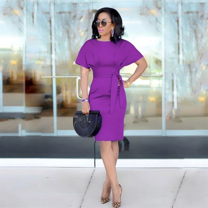 Kvinnor Slim Fashion Casual Dresses Business Wear 5 Colors Elegant Celebrity Clubwear323d