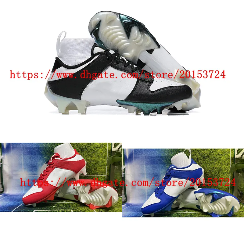 رجال كرة القدم أحذية Ede Panda FG Cleats Crampons de Football Boots Classic Ground Scarpe Da Calcio Soft Leather Training