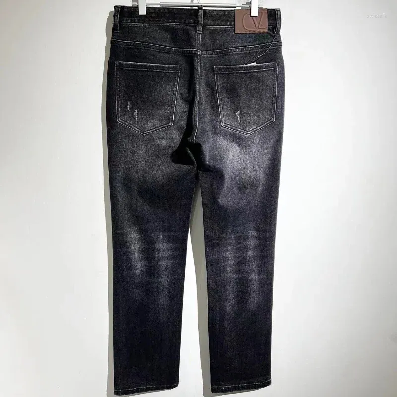 Mäns jeans 2023SS Quality Luxury 1: 1 Business Y2K Streetwear Clothing Techwear Men byxor tvättar vintage tröjor kläder kläder