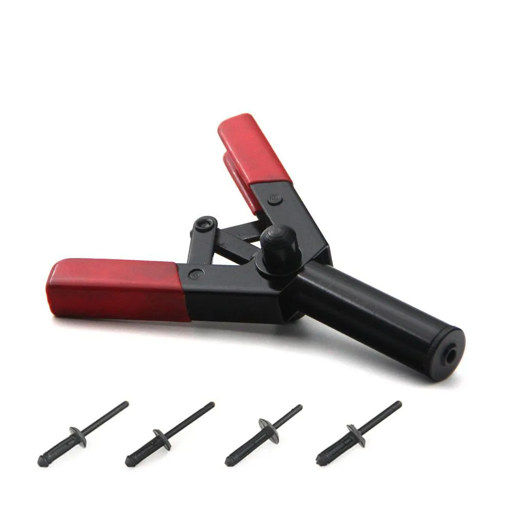 7In. Poly Riveter Gun Hand Tools With 40Pcs Plastic Rivets For Door Panels And Motive Trim Drop Delivery Dhs3Q