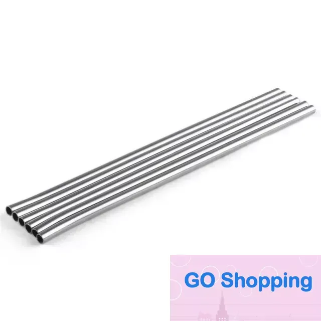Simple Durable Stainless Steel Straight Drinking Straw Straws Metal Bar Family kitchen Diameter 6mm DHL UPS