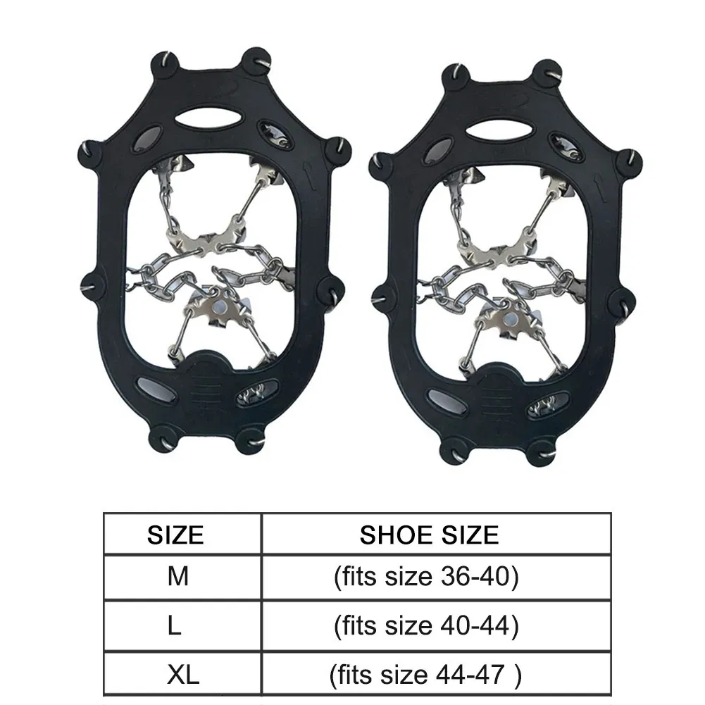 Stainless Steel Mountaineering Snow Crampons For Hiking With