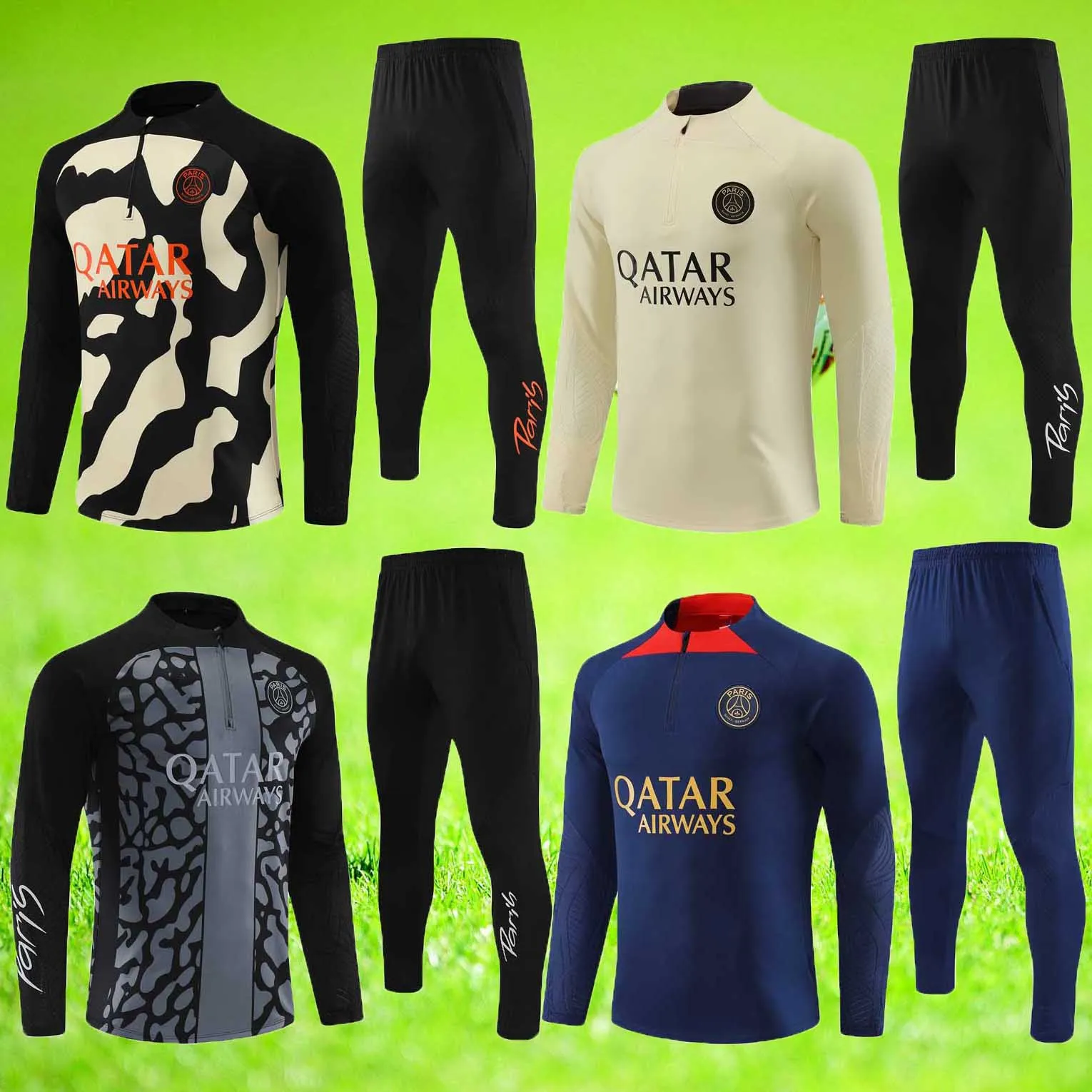 Survetement Chandal Mbappe Tuta Tracksuits Treinamento Terno Longo Conjuntos de Futebol Jaqueta Colete 2023 2024 Top Quality Mens Kids Kit Criança Menino Jogging Criança Calças de Futebol