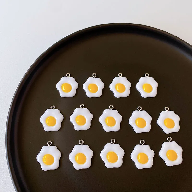 卵のミニチュアミニ樹脂PVC発射卵型diy電話ケースのユダヤ人のアクセサリー偽の食品装飾1223508